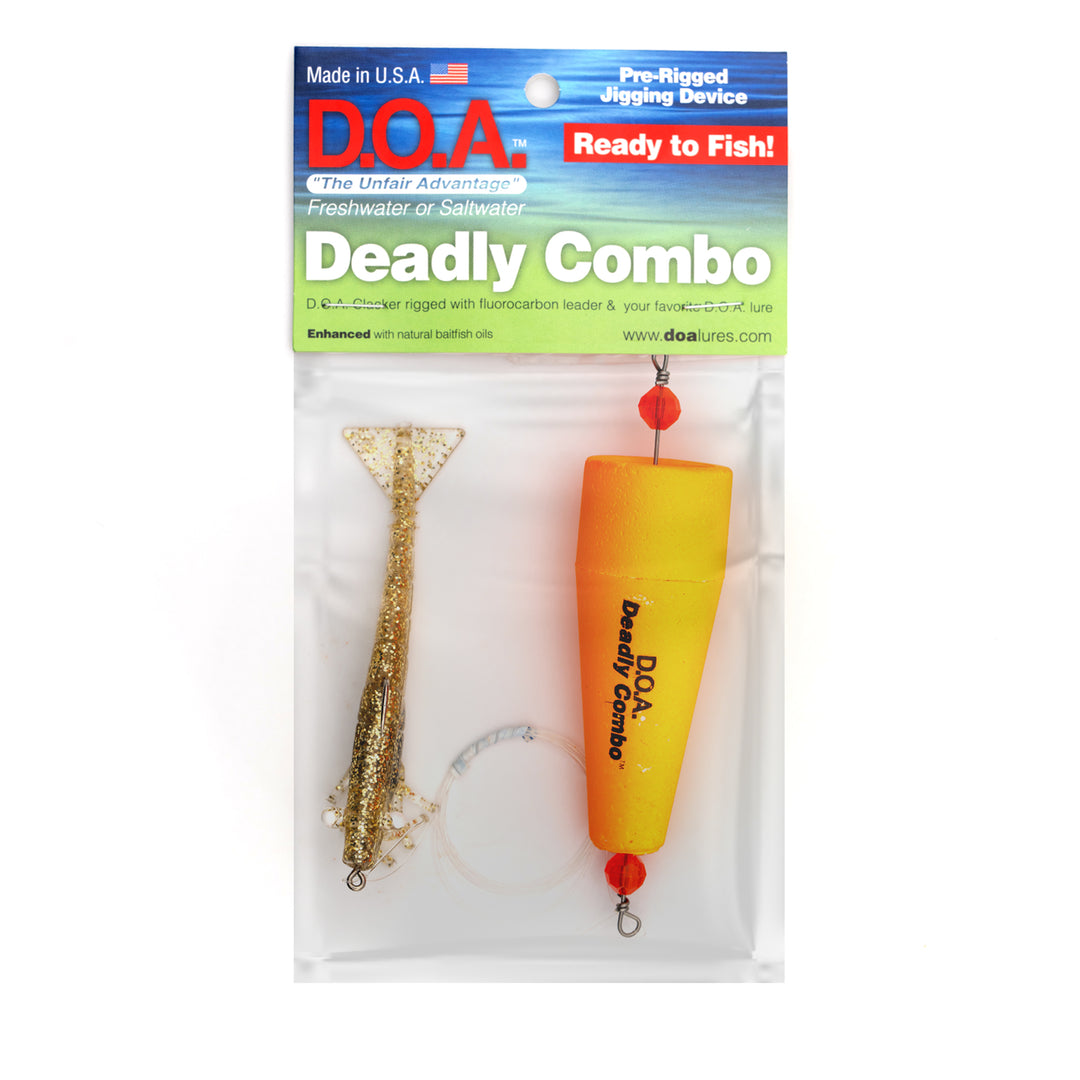 Deadly Combo Popper Clacker w/ 3" Shrimp - D.O.A. Lures