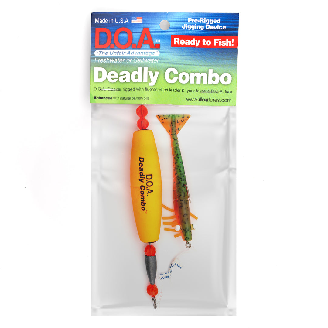 Deadly Combo Cigar Clacker w/ 3" Shrimp - D.O.A. Lures