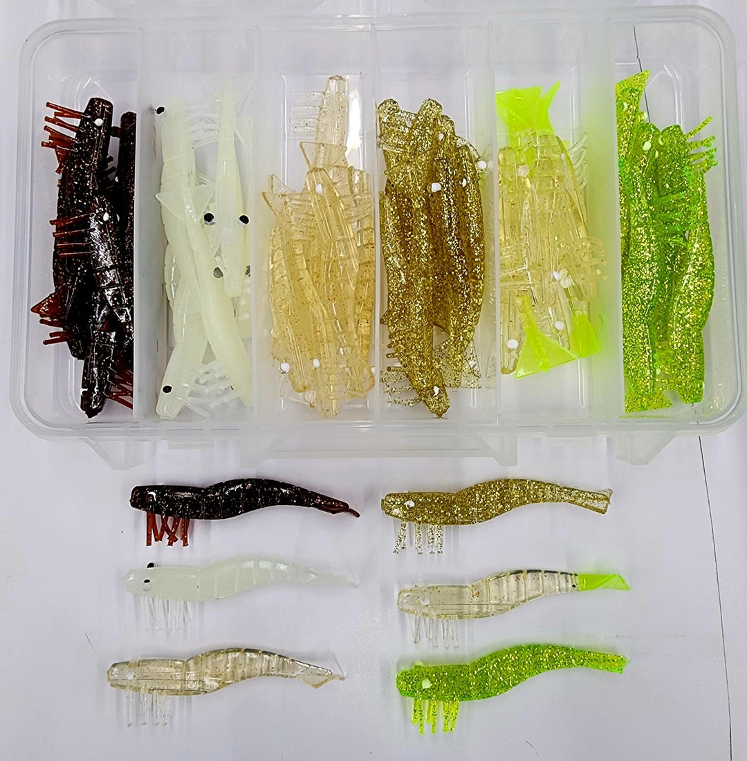 5pcs pack professional simulate shrimp fishing lures for catch fish 3" Shrimp Kit – D.O.A. Lures