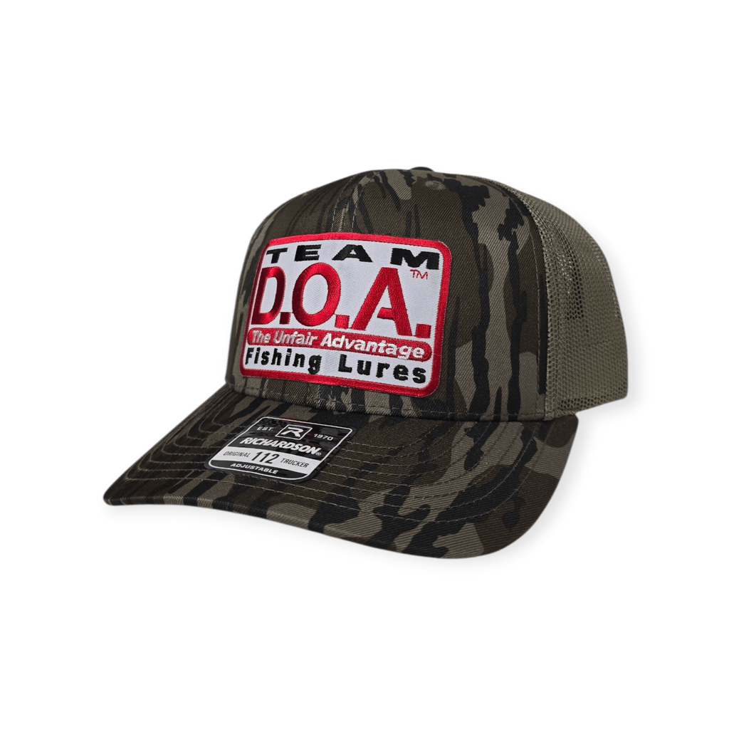 baseball hat fishing lures Strike King Trucker Hat, Retro Patch on Yupoong 6006 Vintage Truckers Aces lineup built for the course and beyond Trucker Hat - Team D.O.A.