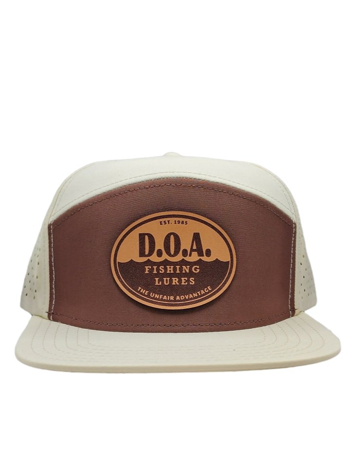 7 Panel Tan Hat - D.O.A. Lures