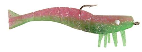 UDIYO 5Pcs Fishing Lure Rigs Colorful Fibers Shrimp Spinner Swivel