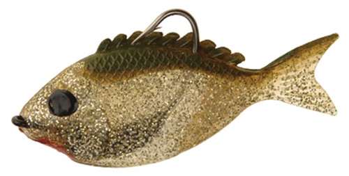 fish shaped lures Tough Guy SMOKE/SILVER GLITTER / Rigged 3/4 oz / 1 Pack