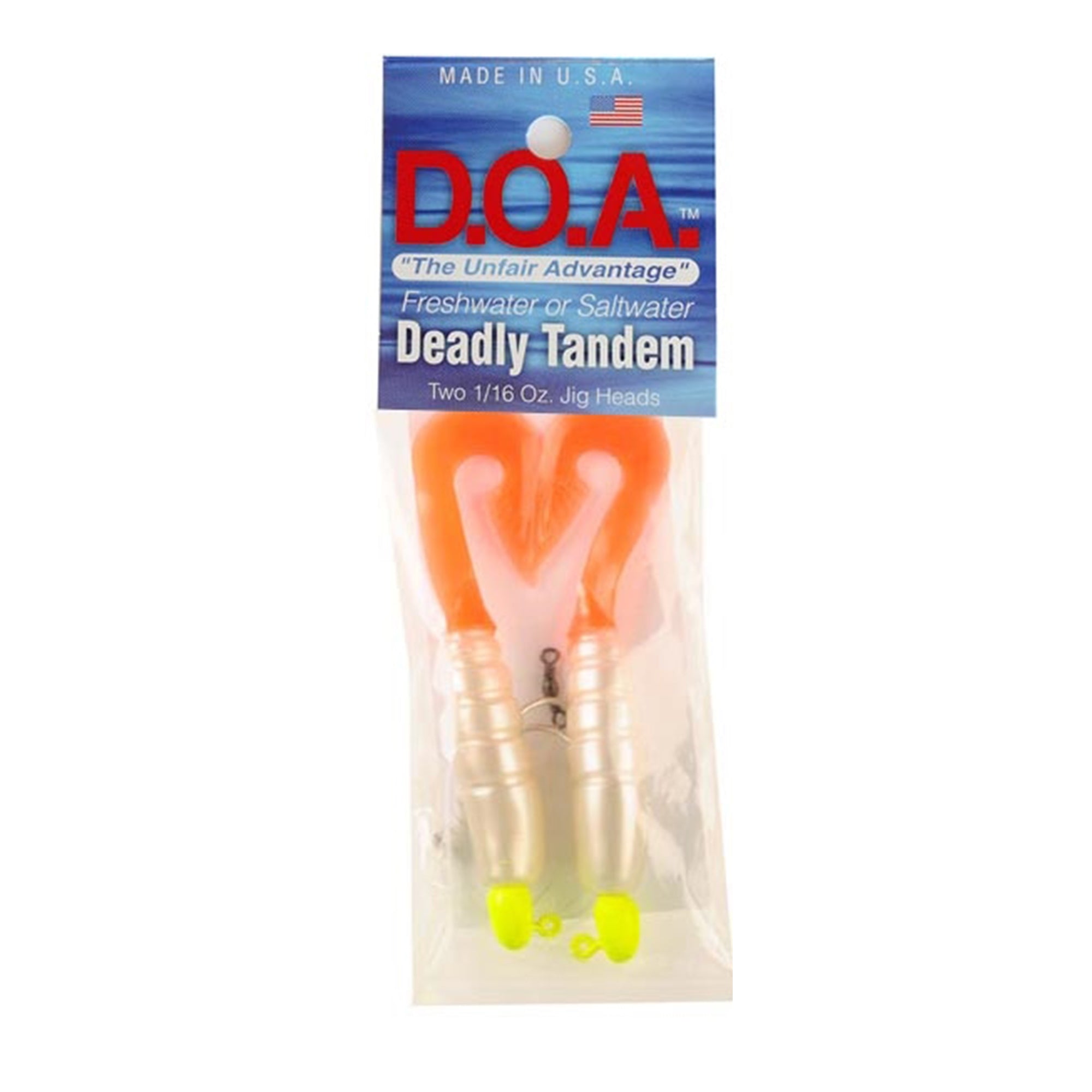 Deadly Tandem Curl Tail | Weedless Soft Plastic Lure – D.O.A. Lures