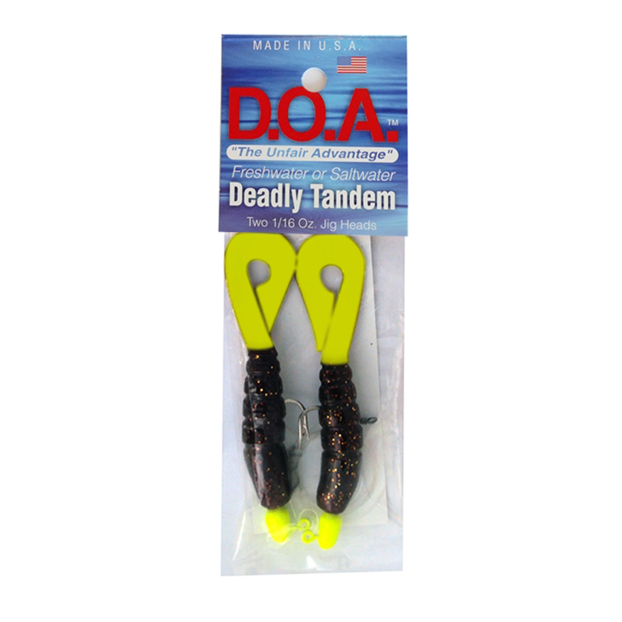 Deadly Tandem Curl Tail | Weedless Soft Plastic Lure – D.O.A. Lures