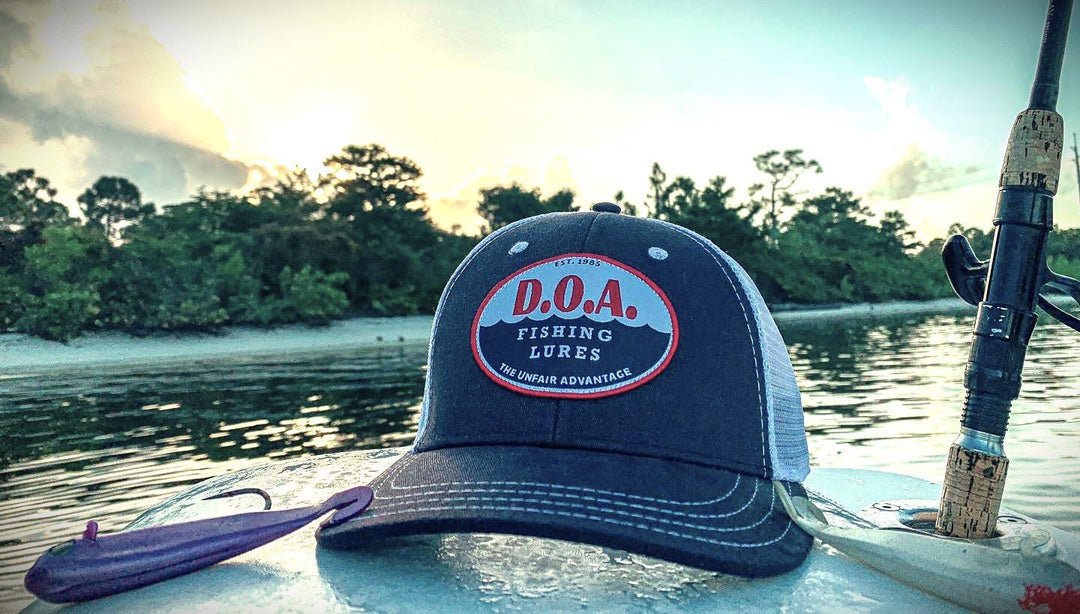Blue/White Hat - D.O.A. Lures