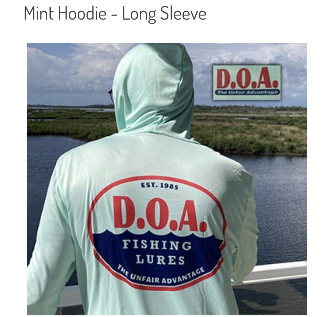 Long Sleeve DryFit Hoodie - D.O.A. Lures
